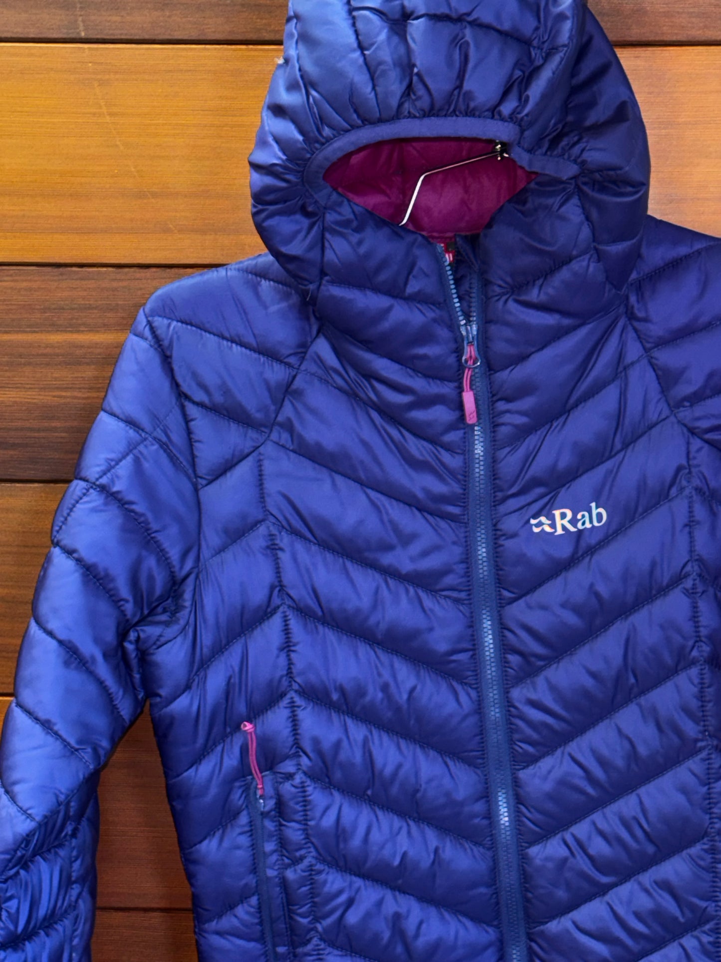 Rab Nimbus jacket (hole on hood), XS, Good - hole on hood