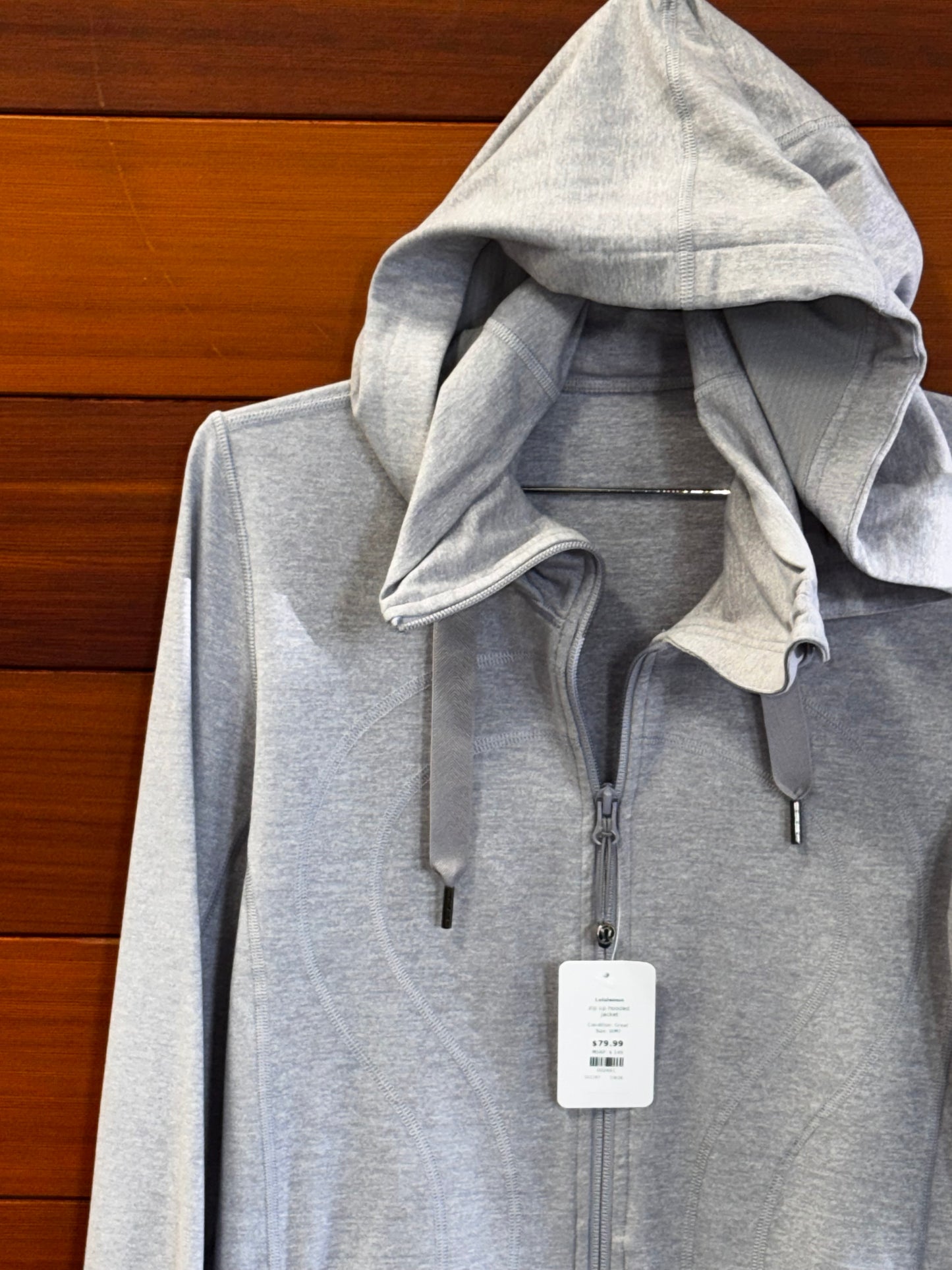 Lululemon zip up hooded jacket, WM?, Great