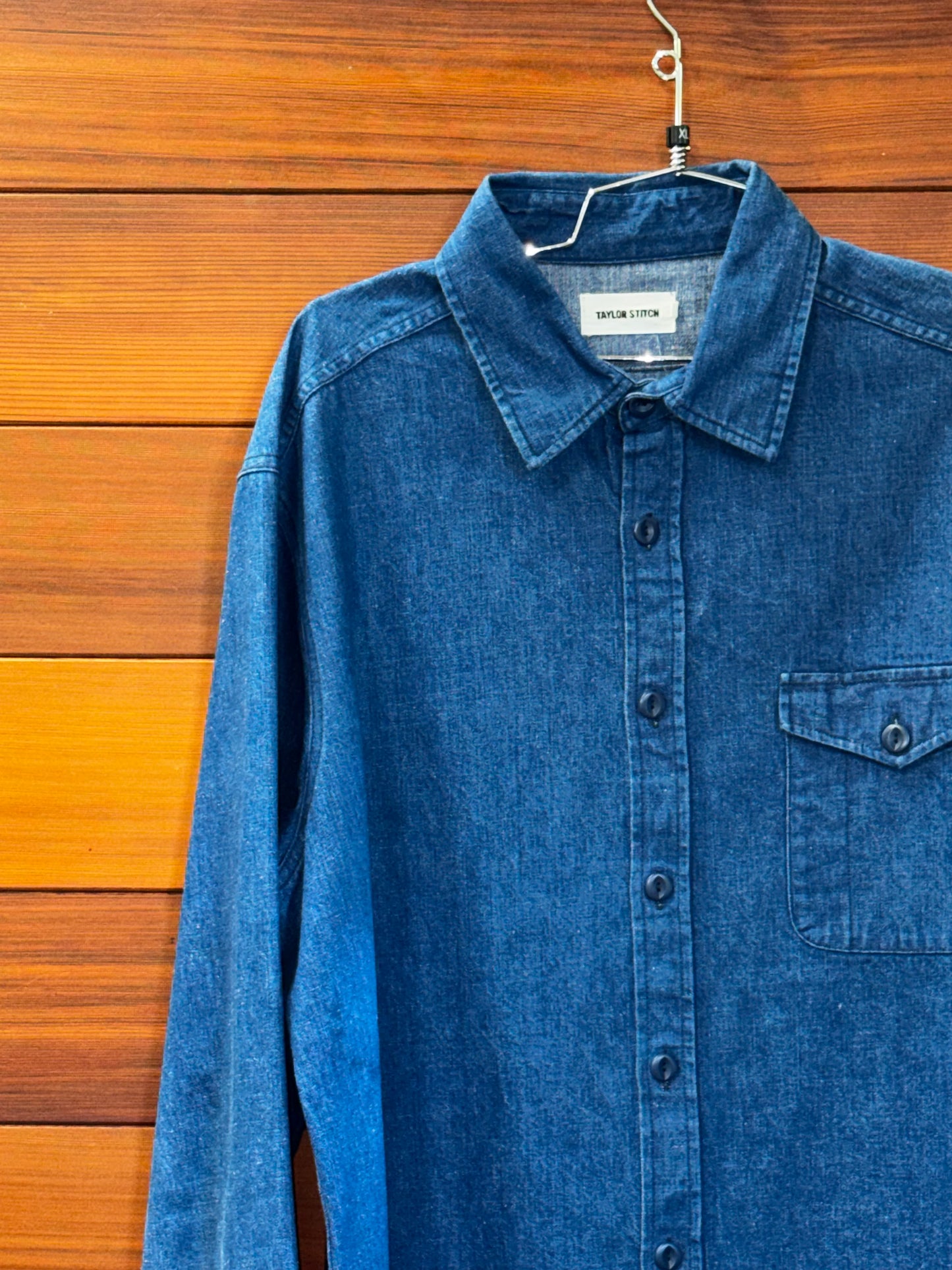 Taylor Stitch The Cadet Shirt, 44/XL, Excellent