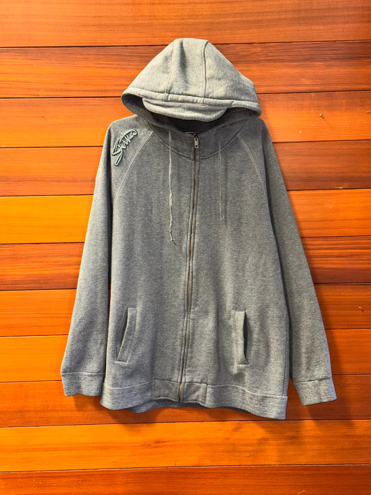 Sitka full zip hoodie embroidery, WXL, fair - Pilling