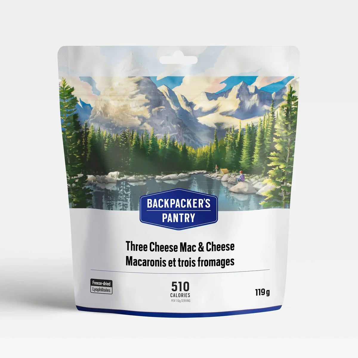 Backpackers Pantry Macaroni and Three Cheese, 119g, New