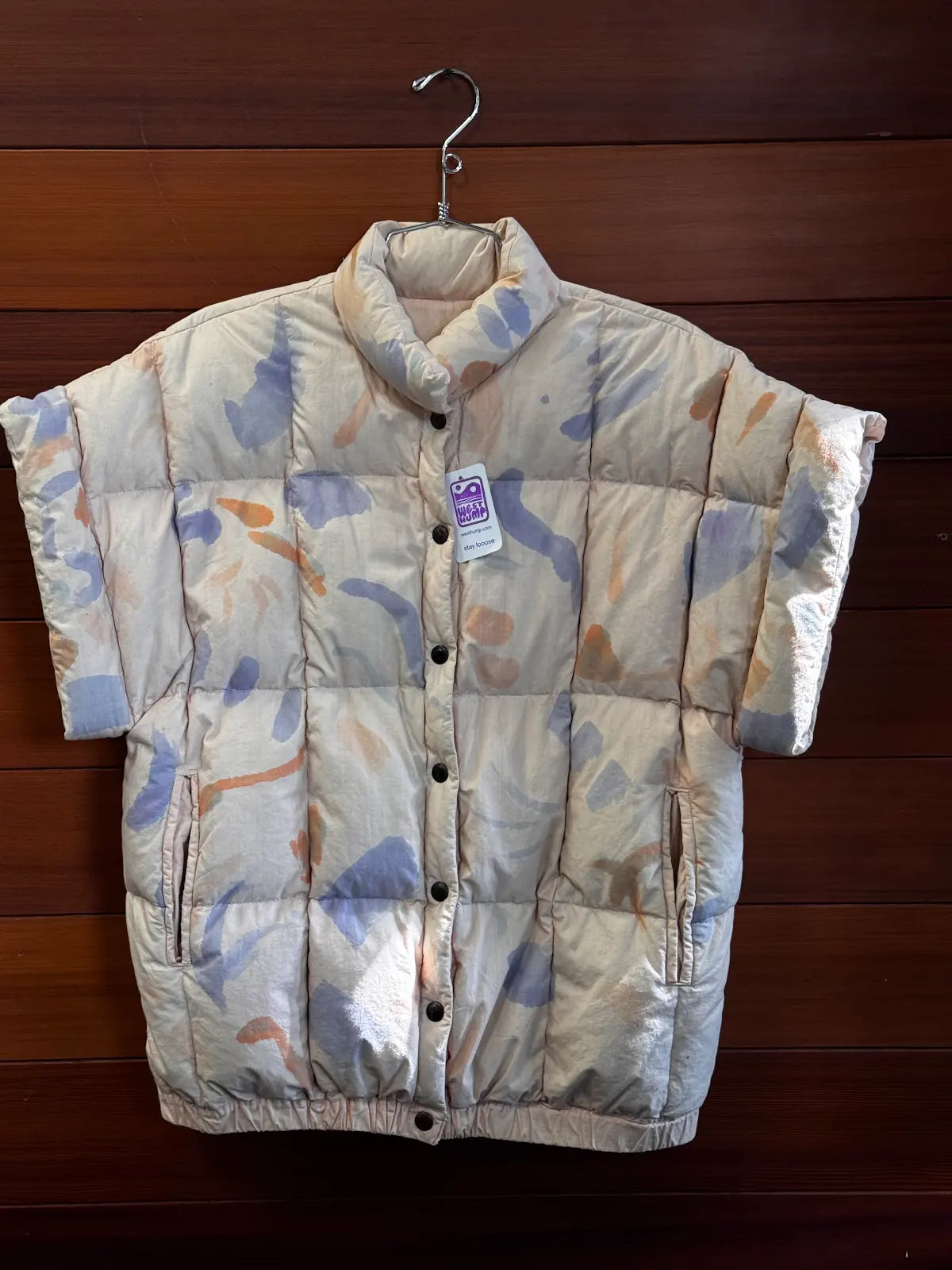 vest - DOWN - reversible, M, Good - Needs wash