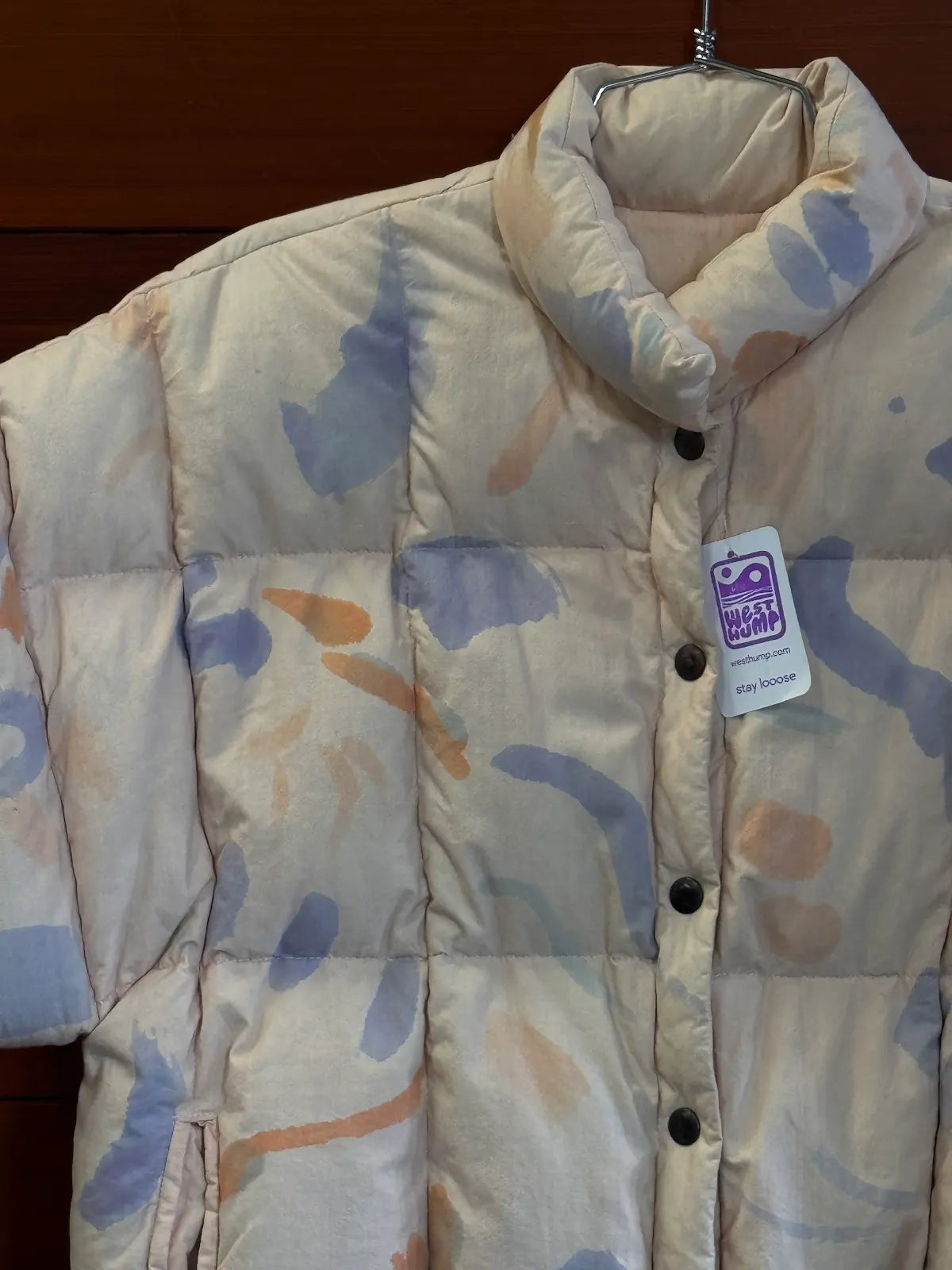 vest - DOWN - reversible, M, Good - Needs wash