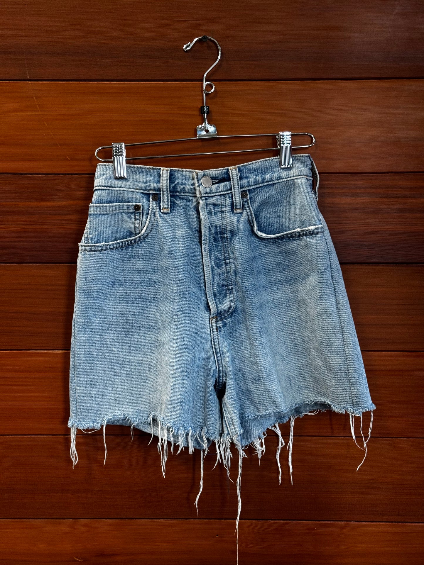 Levis denim shorts, xxs, Altered