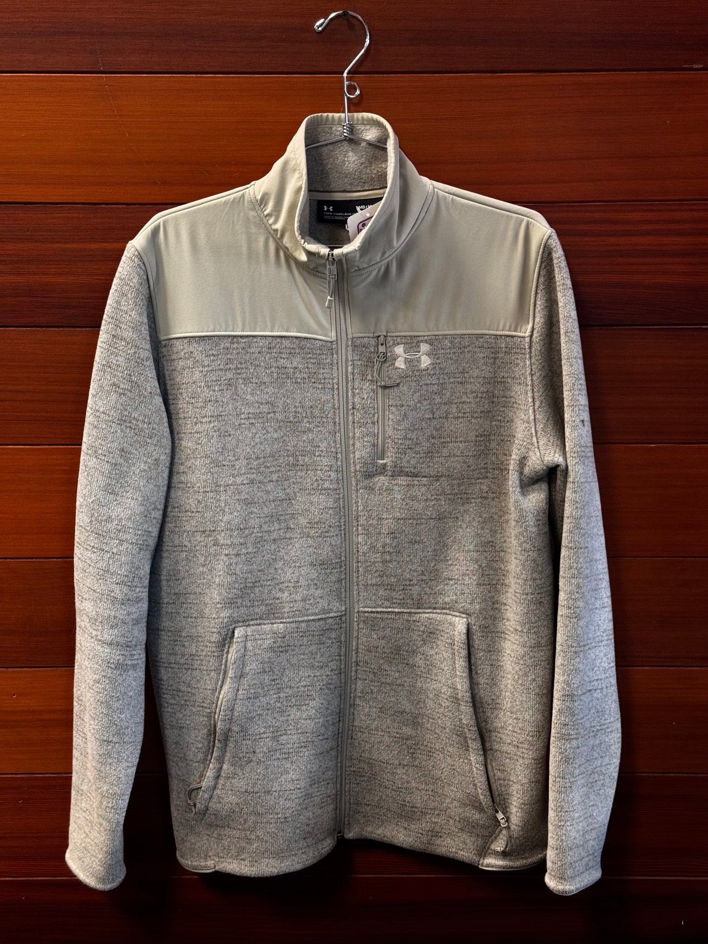UnderArmour Fleece Zip up, MM, Excellent