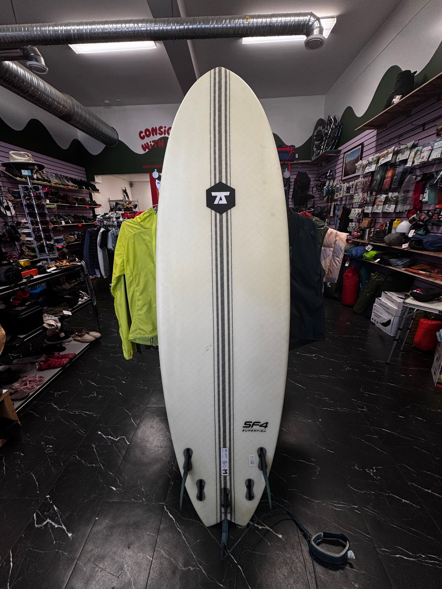 SF4 Superfish surfboard, 6'6", Great - used