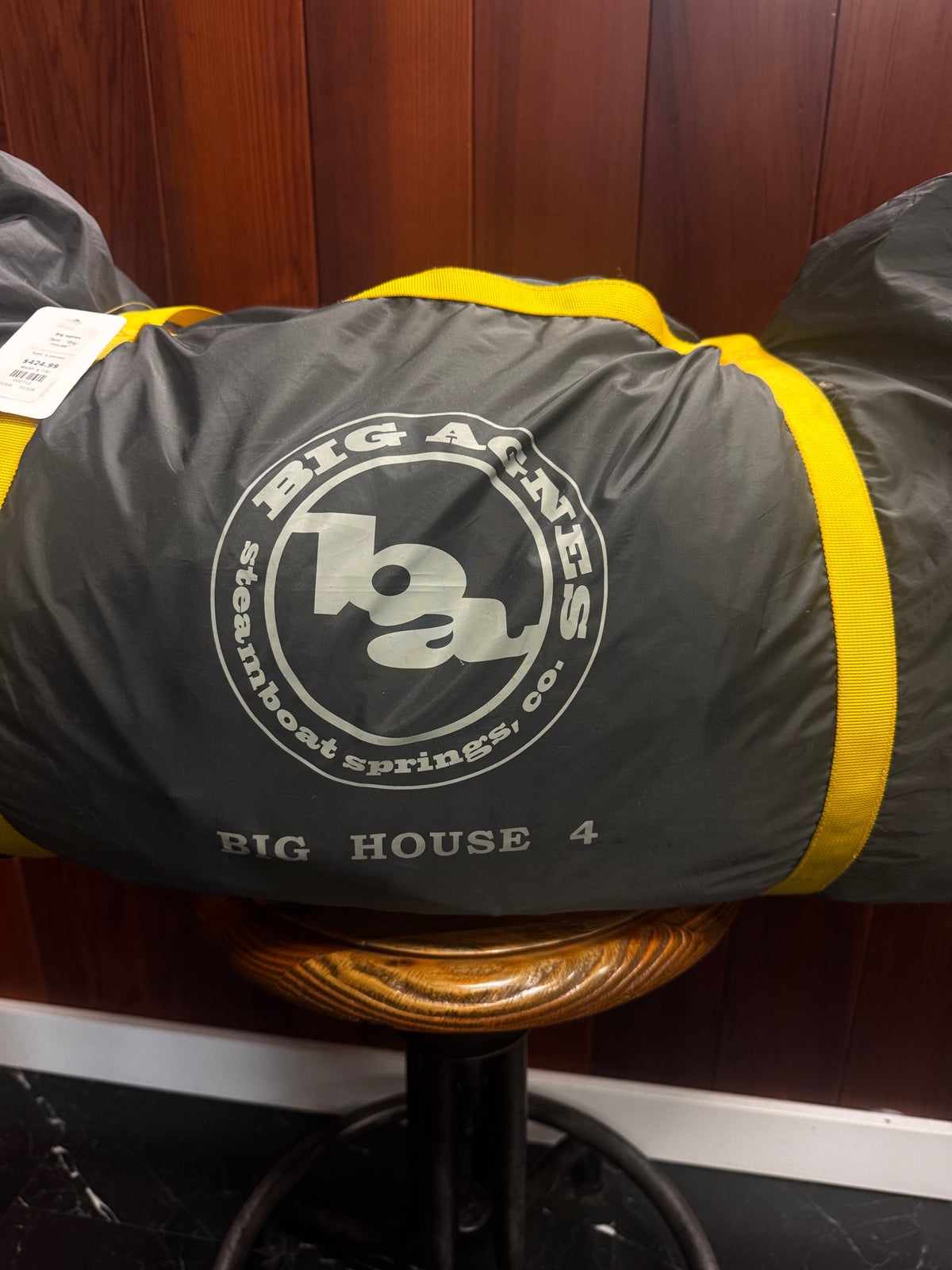 Big agnes Tent - "Big House", 4 person, good - small hole patched with tape