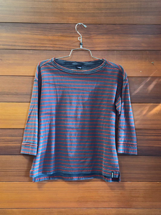 Patagonia 100% org. cotton Striped, WS, Good - some wear