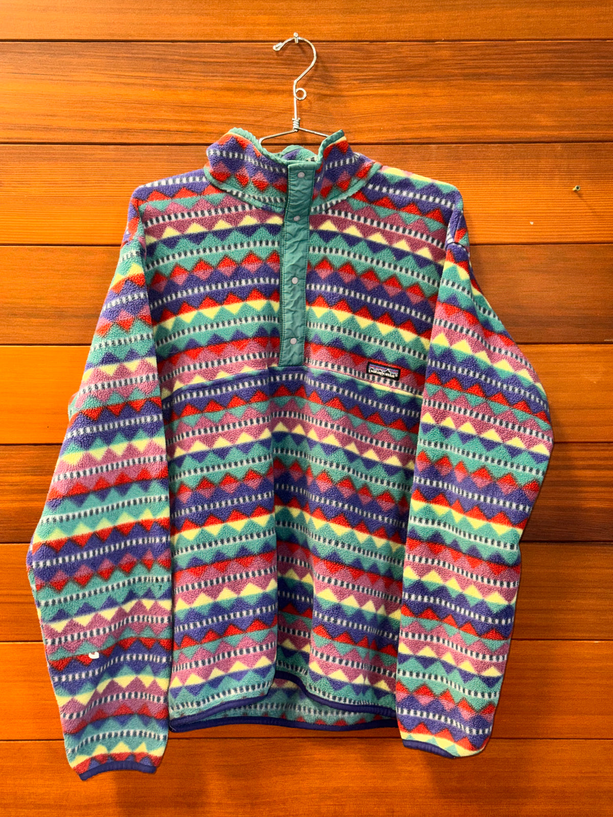 Patagonia Fleece Vintage Diamonds, ML, 1990-91 MADE IN USA