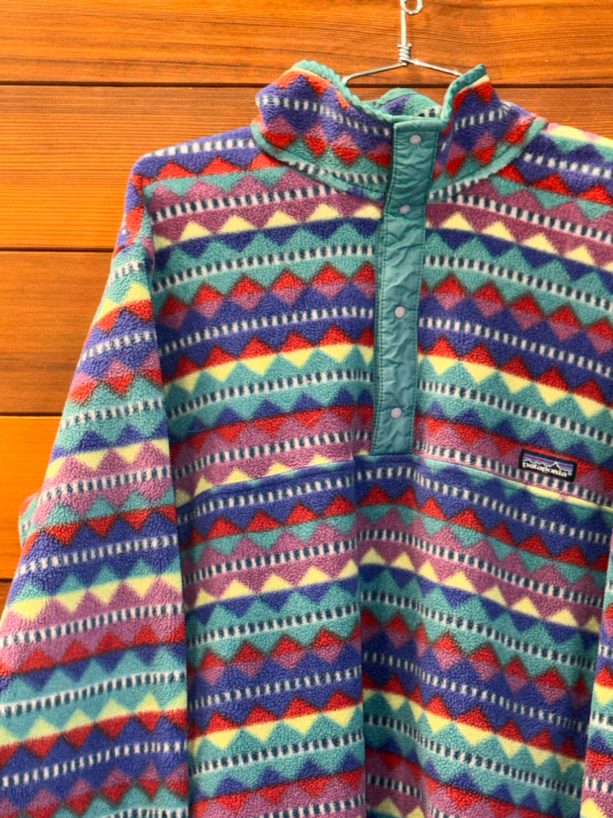 Patagonia Fleece Vintage Diamonds, ML, 1990-91 MADE IN USA