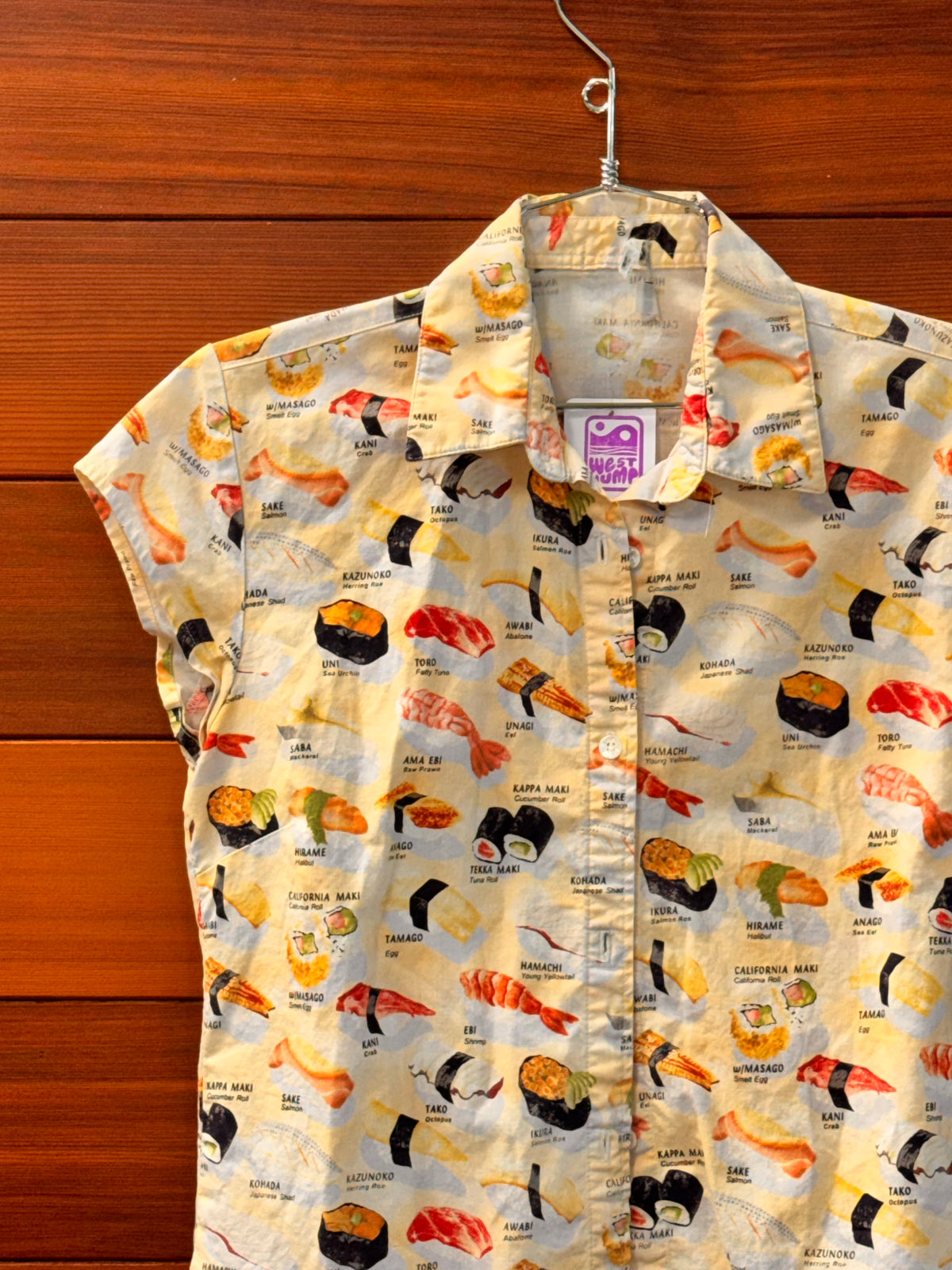 Gitman  Vintage Omakase Sushi Camp Button-Up, L, Great vintage