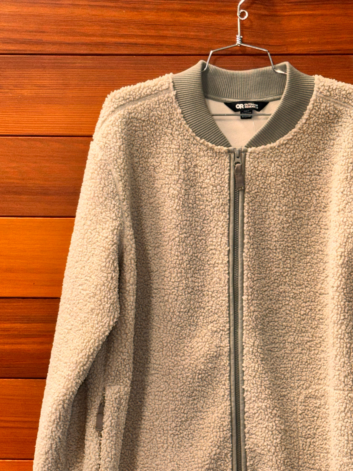 OR Fleece sherpa zip up long, WL, Great