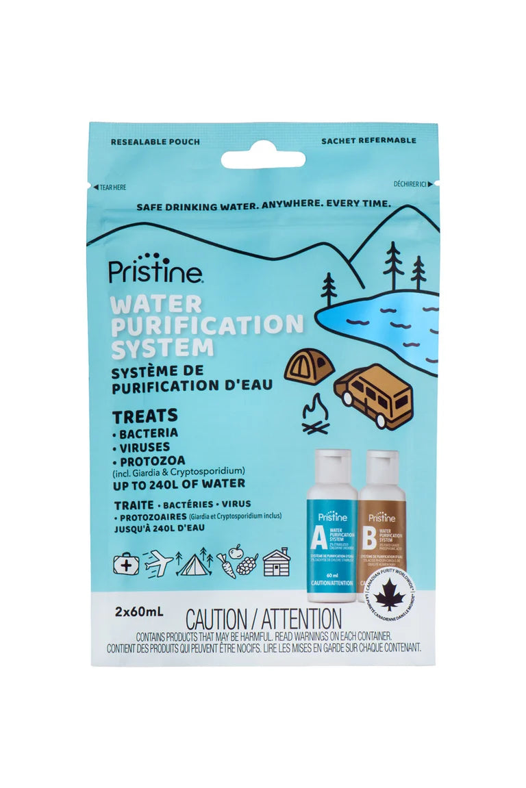 Pristine Water Purification System, 2x60ml, New