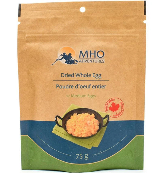 MHO Adventures Dried Whole Egg, 12 eggs, New